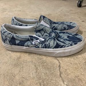 Vans Classic Slip On Indigo Tropical Floral